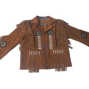 เสื้อแจ็คเก็ตหนังวัวสไตล์คาวบอยและคาวเกิร์ลสุดคลาสสิกสำหรับแฟชั่นแนวสตรีท - Product Image 2