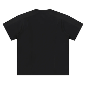 Casual Vintage Men's <b>T</b>-<b>shirt</b> 260g Heavyweight 100%Cotton <b>Wide</b> Rib Small <b>Neckline</b> Loose Large Dropped Shoulders Short Front - Product Image 4