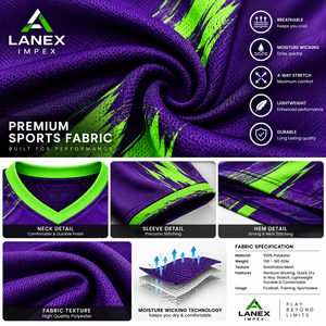 Conjunto de Camiseta y Pantalones Cortos de Fútbol Sublimados Personalizados, Uniforme de Equipo de Fútbol, Ropa Deportiva Transpirable de Secado Rápido, Tejido de Alto Rendimiento, OEM ODM - Product Image 5
