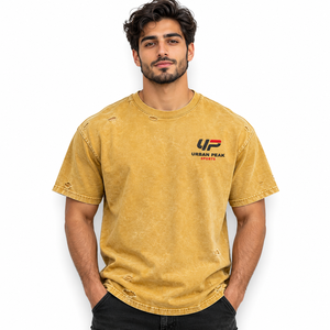 เพิ่มเสน่ห์สไตล์สตรีทแวร์ระดับพรีเมียมให้กับร้านค้าของคุณด้วยเสื้อยืดผู้ชายแบบดิสเทรสที่มีดีไซน์แฟชั่นขาดๆ แบบสร้างสรรค์ - Product Image 1