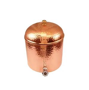 Classic Copper Water <b>Dispenser</b> Multipurpose Storage Tank with Tap for <b>Drinking</b> Water Suitable for Kitchen Dining Table Setup - Product Image 2