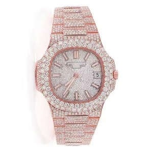 Reloj Mecánico de Lujo con Moissanita, Probador de Diamantes, Reloj Iced Out para Hombre, Bisel de Acero Inoxidable, Reloj de Rapero con Diamantes VVS - Product Image 5
