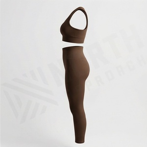 Conjunto de Yoga sin Costuras de Secado Rápido para Mujer, Sujetador Deportivo Reversible, Leggings Transpirables, Ropa Deportiva, Color Personalizado - Product Image 3