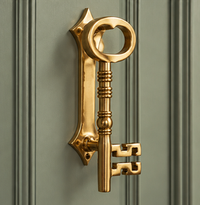 Tirador de Mueble con Forma de Llave Vintage, Acabado en Tono Dorado, Decorativo para Puerta de Armario, Herraje para Muebles - Product Image 5