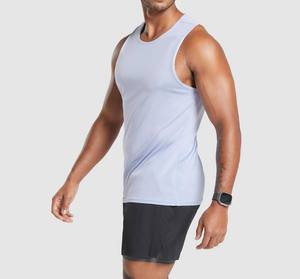 Custom Print <b>Plus</b> <b>Size</b> Gym Tank <b>Top</b> Oversized Men's Blank Cotton Knitted Eco-Friendly Quick Dry Streetwear Sleeveless T-Shirts - Product Image 3