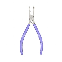 Acier inoxydable 2 trous oiseau jambe sonnerie pince silicone poignée poignées son lisse ornithologie écorce outil de contrôle 19cm maître