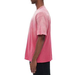T-shirt décontracté pour homme, fabriqué au Pakistan, 100 % coton, coupe ample, col rond, imprimé, effet délavé, séchage rapide, respirant, prix de gros - Product Image 4