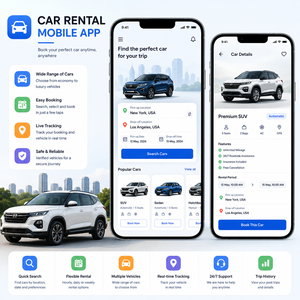 Application de gestion avancée des locations de voitures avec réservations en ligne, gestion des conducteurs et suivi de la disponibilité des véhicules - Product Image 1