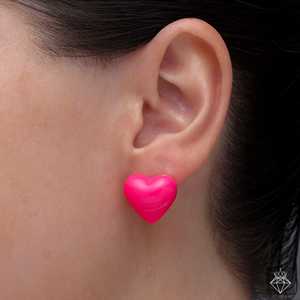 Boucles d'oreilles PRAO COMBO Fashion Trio Round Heart & Interconnect Hoop - Product Image 4