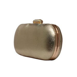 Metallic <b>Silver</b> Shimmery Party <b>Clutch</b> Stylish Natural Wood Handbag for Women Festive and Wedding Use - Product Image 2