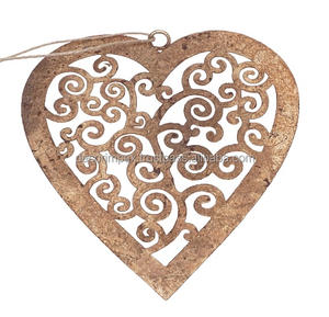 Adornos artesanales de Navidad de metal de linternas de hierro y adornos decorativos de linterna de festival de oro y plata - Product Image 2