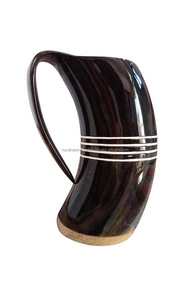 Tazas de Beber de Cuerno Natural Hechas a Mano, Ecológicas, Estilo Vikingo, para Bebidas Frías y Calientes, Calidad Premium, Gran Venta - Product Image 6