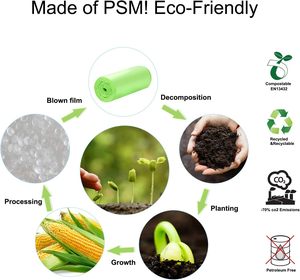 ถุงขยะย่อยสลายได้/ถุงใส่ขยะสำหรับครัว รีไซเคิลได้ แข็งแรง ย่อยสลายได้ ถุงปุ๋ยหมักสำหรับอาหาร/ครัวเรือน/สวน - Product Image 6