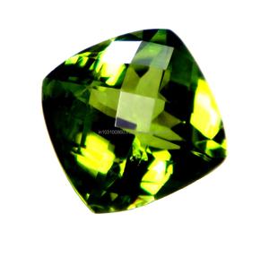 Cojín de peridoto Natural 100%, corte de piedras preciosas, corte a cuadros, peridoto verde suelto Natural, tamaño grande, gemas curativas preciosas de alta calidad - Product Image 4