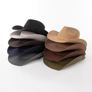Sombrero Vaquero de Lana 100% con Ala Ancha, Estilo Casual y a la Moda, Ideal para Viajes al Aire Libre, Cálido, Colorido, para Fiestas, Esquí, Pesca, Cuatro Estaciones - Product Image 1