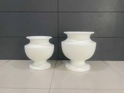 Maceta Moderna de Cerámica Gris Mate, Ecológica, Duradera, Ligera, para Todas las Estaciones, para Uso en Interiores/Exteriores, Hogar, Jardín, Vestíbulo de Hotel - Product Image 3