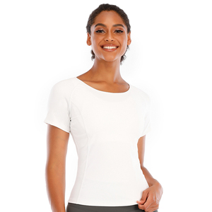 Custom Logo <b>Long</b> Sleeve Wourkout Seamless Compression <b>Tshirt</b> Woman Fast Dry T-shirts Womens Stretch Tops - Product Image 3