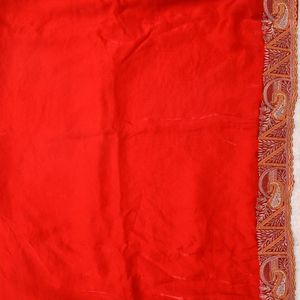 Premium Silk <b>Saree</b> with Rich Embroidery And Zarkan Work Border With Designer <b>Stitched</b> Blouse Wholesale Rate By Royal Export - Product Image 3