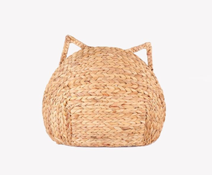 Artex HaiNam Woven Fiber Cat <b>Bed</b> <b>Cave</b> Oval Solid Color Breathable Indoor All Seasons Cute Style for Cats - Product Image 2
