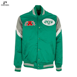 เสื้อแจ็คเก็ต Letterman ผ้าซาตินแบบทันสมัย พร้อมตราสโมสรกีฬา ชุดเบสบอล ขายส่งจากโรงงานโดยตรง - Product Image 4