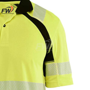 Camisas de Trabajo Personalizadas para Hombre, Manga Corta, Alta Visibilidad, Camisa de Seguridad para la Construcción, Camisa de Trabajo Reflectante - Product Image 3