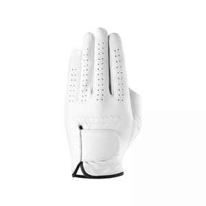 Gants de golf pour hommes de qualité supérieure, cuir véritable haut de gamme avec revêtement antidérapant en peau de mouton, logo brodé élégant - Product Image 6