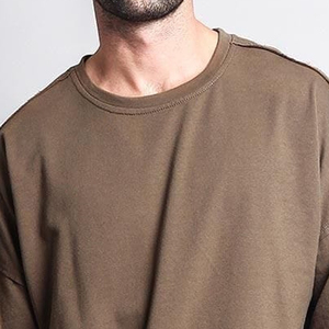 T-shirt Homme Oversize en Coton Lavé Vintage de Haute Qualité, Grammage Lourd, Vente en Gros, OEM - Product Image 6