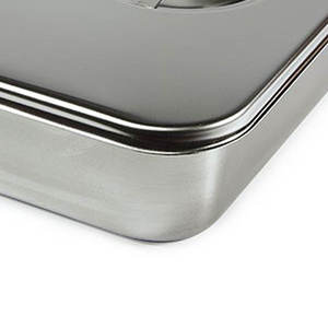 Heavy Duty Manual Surgical Instrument Box for Hospital Use Stainless Steel Reusable Silver Customizable Size & Logo - Product Image 5