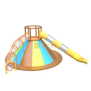 Fasilitas permainan interaktif untuk tempat bermain anak-anak, perosotan memanjat lensa kerucut dalam ruangan/warna-warni - Product Image 5