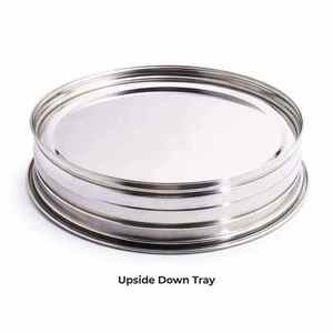 40 CUP PREMIUM STAINLESS STEEL SINGLE TRAY HOLY COMMUNION SET WITHOUT COVER <b>MIRROR</b> FINISH STABLE BOTTOM RING CHURCH SUPPLIES - Product Image 5
