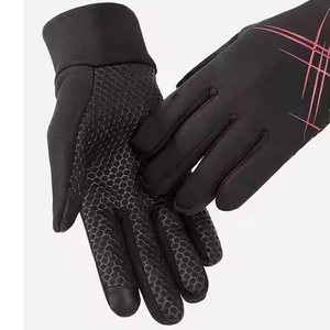 Gants de sport d'hiver personnalisés avec logo, pour le cyclisme, compatibles avec les écrans tactiles, pour hommes, en polyester et coton, chauds, pour l'extérieur - Product Image 5