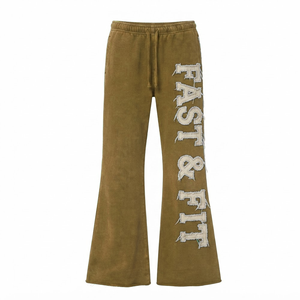 Leggings de sport de haute qualité 2026, pantalons de jogging slim fit, pantalons de jogging évasés pour femmes en vente - Product Image 1