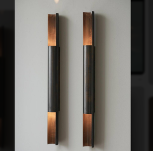 Lámpara de Pared Contemporánea de Hierro con Acabado Dorado para Sala de Estar, Tamaño Personalizable, Decoración del Hogar, Iluminación - Product Image 2