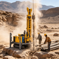 Foreuse hydraulique sur chenilles haute puissance pour puits d'eau de 330 m