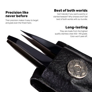 High-Grade Stainless Steel Precision Eyebrow Tweezer & Hair Razor Kit Corrosion-Resistant Professional Beauty <b>Tools</b> Supply - Product Image 5