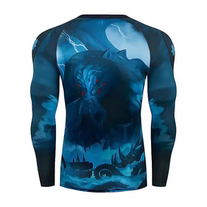 Camiseta de Compresión Deportiva para Hombre, Color Sólido, Talla Adulto, Ligera, Transpirable, para Gimnasio, Entrenamiento, Fitness - Product Image 2