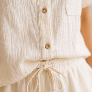 Ensembles de vêtements de détente pour femmes, tissu tissé en gaze de coton, ensemble de pyjama respirant, vêtements de nuit pour femmes - Product Image 4