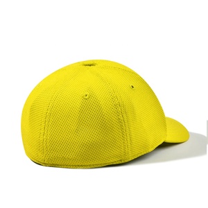 Gorra de béisbol de malla amarilla sólida de 6 paneles unisex informal de verano para exteriores con ojales - Product Image 5
