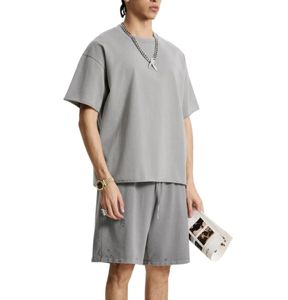 Ensemble deux pièces pour homme, tendance sport et loisirs, t-shirt ample et confortable, short ample, tenue décontractée - Product Image 3