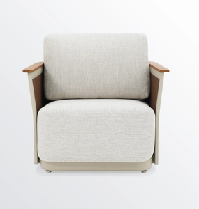 Fauteuil de jardin moderne en rotin tressé avec coussins, résistant aux UV, pour balcon et cour - Product Image 6