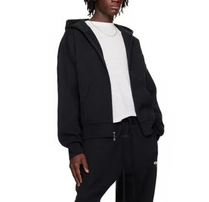 เสื้อฮู้ดซิปเต็มตัวแบบคลาสสิกสำหรับผู้ชาย สไตล์สตรีทแวร์สุดหรู ทรงบ็อกซี่แบบครอป - Product Image 6