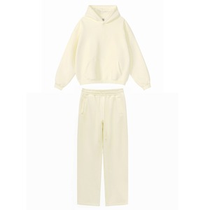 Ensemble sweat-shirt et pantalon de survêtement unisexe, basique, léger, 100% polyester, coupe-vent, écologique, de haute qualité, en molleton tissé, décontracté, pour l'hiver - Product Image 6