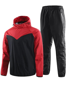 Pantalones Deportivos para Adelgazar y Hacer Ejercicio, Traje de Sauna para Hombre de Manga Larga, 100% Poliéster, Corte Holgado, Transpirable - Product Image 1