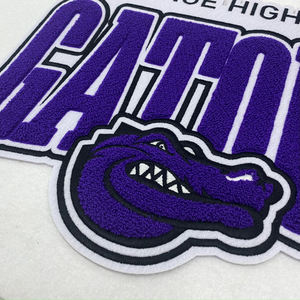 Wholesale Football Embroidery Patches Custom Chenille Iron On Fabric Patches for Sports <b>Jackets</b> Hats Backpacks Vests Clothing De - Product Image 4