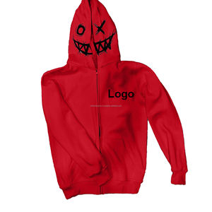 Wholesale Manufacturer Custom Puff Print Full Zipper <b>Hoodie</b> Embroidery <b>Thermal</b> <b>Hoodie</b> 360 Gsm Cotton Fleece Full Zip up Hood - Product Image 6