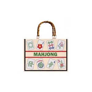 Bolsos de mano con cuentas de Mahjong, hechos a mano, personalizados con nombre, diseño de última moda para fiestas de verano en la playa - Product Image 3