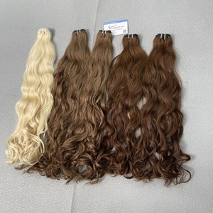QUALITÉ SUPÉRIEURE!! Extensions humaines vietnamiennes pleine couleur cuticule aligné Remy trame Double Drawn Extensions de cheveux - Product Image 3