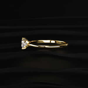 Bague solitaire en moissanite taille coussin, argent sterling 925, or 10k 14k 18k, platine, 1,00 carat, VVS, incolore, bijoux faits à la main - Product Image 3