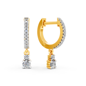 Boucles d'oreilles en or massif 14K 9K 10K 18K avec diamants de laboratoire certifiés IGI, fabricant de bijoux fins éthiques RJC ODM OEM, vente en gros EA501904 - Product Image 4