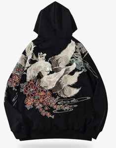 Sudadera con Capucha Unisex de Otoño Invierno con Bordado Complejo, Forro de Poliéster/Algodón - Product Image 2